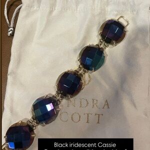 Kendra Scott Black Iridescent Multi-Tone Cassie Bracelet